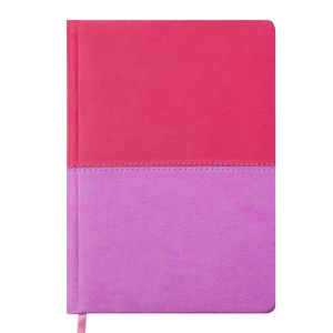 Ежедневник датированный 2019 QUATTRO, A5, 336 стр. розовый + сиреневый