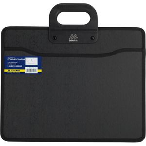 Briefcase with 2 compartments, B4, black