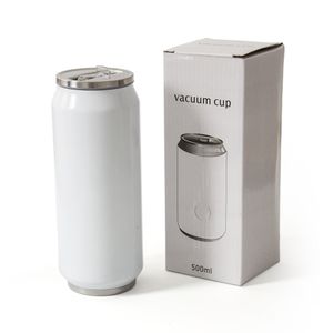 White thermal cup LIBERUM 350 ml, metal