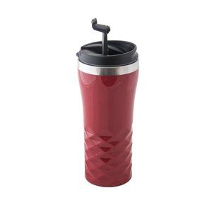 Red thermal cup ALBERO 350 ml, metal/plastic