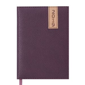 Diary dated 2019 VERTICAL, A6, 336 pages, brown