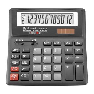 Calculatrice Brilliant BS-322, 12 chiffres