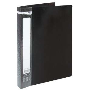 Plastic folder with 40 files A4 JOBMAX, black