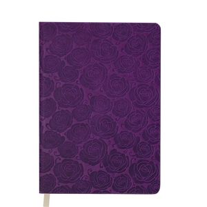 Diary undated FLEUR, A6, 288 pages, cherry