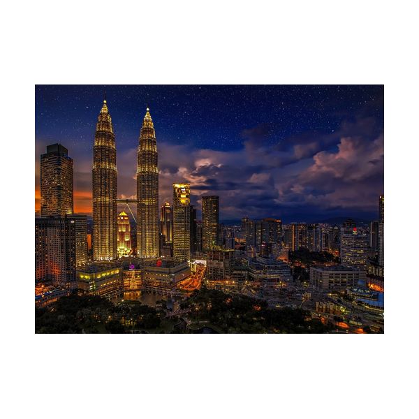 Painting 700x500 mm "Kuala Lumpur"