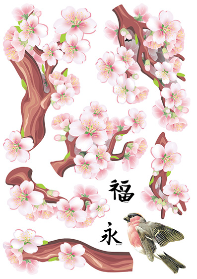Stickers muraux. Sakura (TP108)