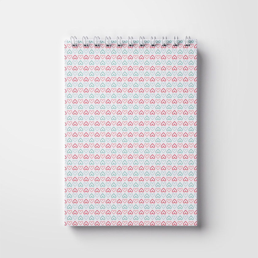 Notebook A5, 50 pages; on a spring. Women's pattern (WL 04.21-16-8-9)