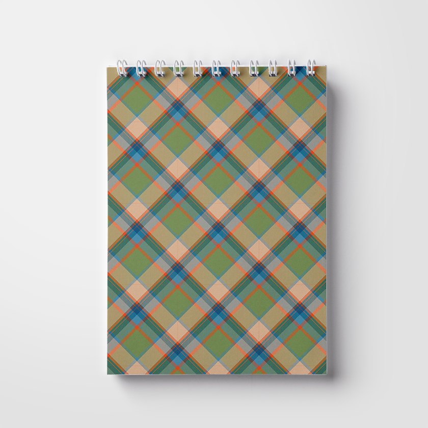 Notebook A5, 50 pages; on a spring. Men's pattern (WL 04.21-16-9-2)