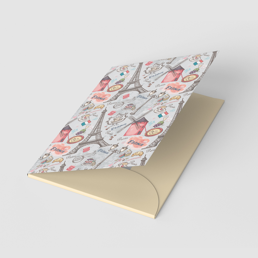 Cardboard folder 484x377 mm. Paris (WL 03.21-22-7)