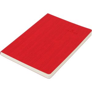 Cuaderno business COLOR TUNES A5, 96 hojas, rayado, funda de piel sintética, rojo