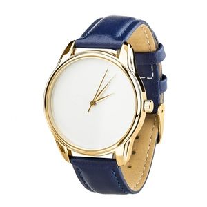 Uhr „Minimalism“ (Armband nachtblau, gold) + Zusatzarmband (4600283)