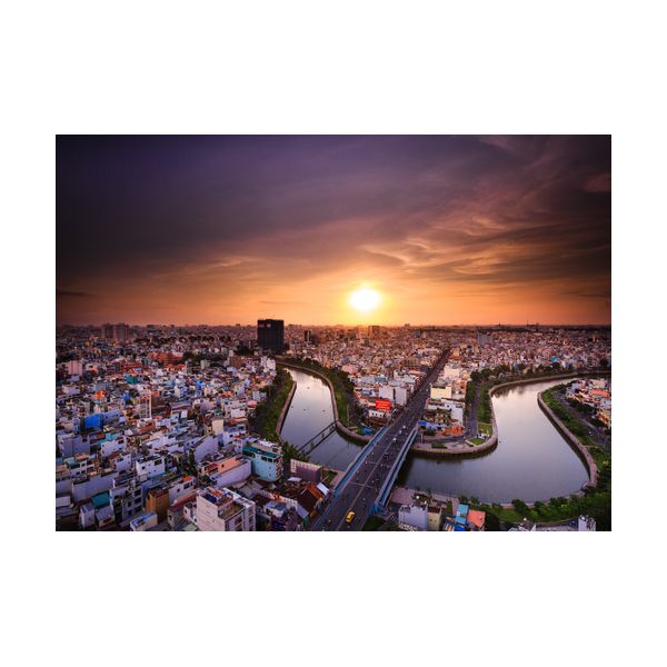 Gemälde 700x500 mm „Ho-Chi-Minh-Stadt“