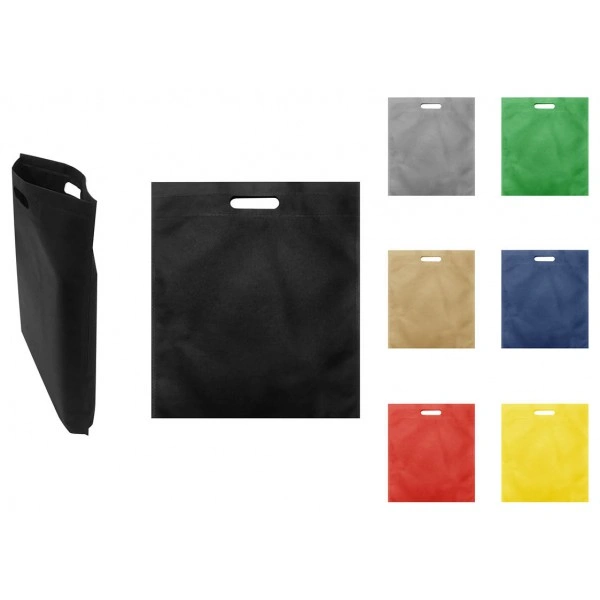 Bag with bottom fold 350x400x80 mm vertical medium with cut-out handle