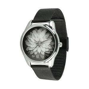 Montre "Astra" (bracelet en acier inoxydable noir) + bracelet supplémentaire (5015389)