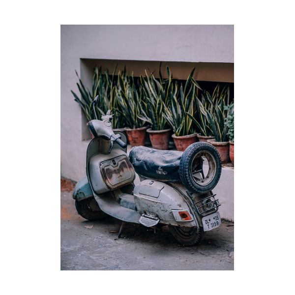 Poster A1 "Vecchio ciclomotore"