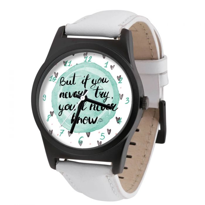 Watch Never try - never know + extra. strap + gift box (4119842)