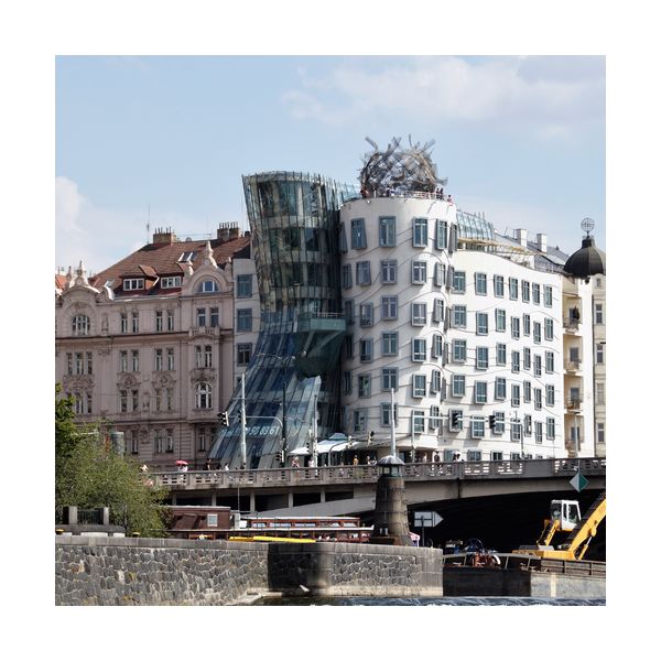 Painting 300x300 mm "Dancing House"