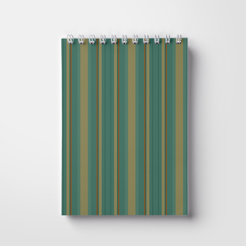 Cuaderno A5, 50 páginas; sobre un resorte. Patrón de hombre (WL 03.21-16-9-6)