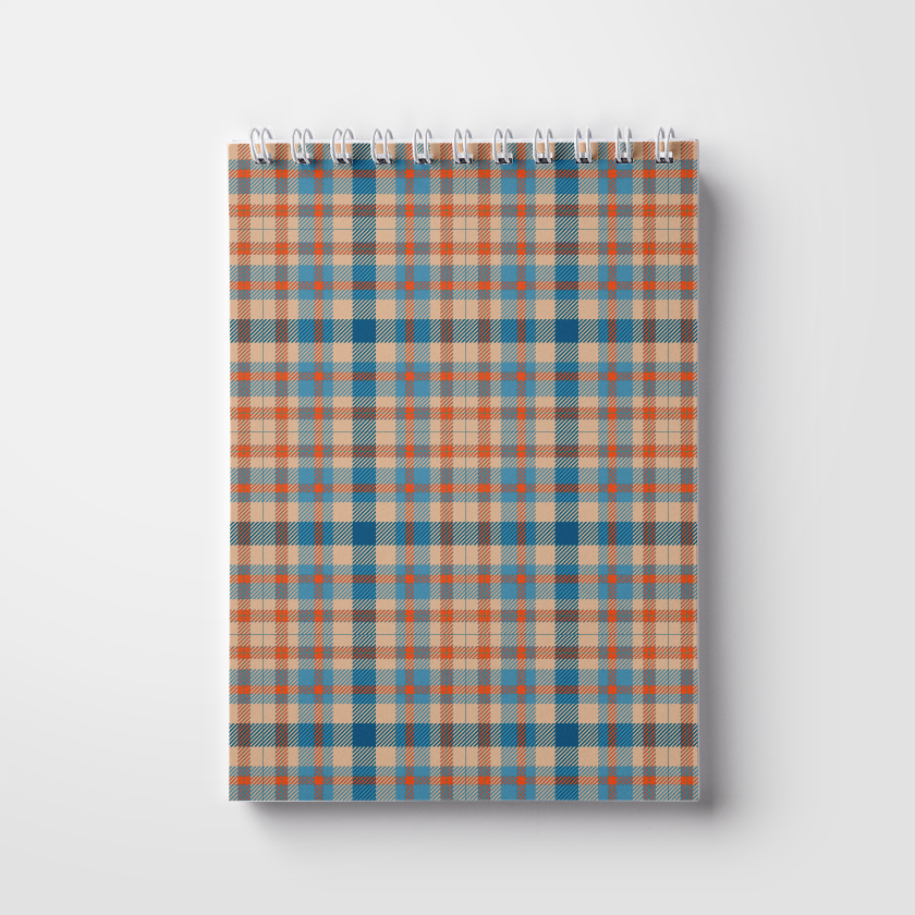 Notebook A5, 50 pages; on a spring. Men's pattern (WL 04.21-16-9-7)