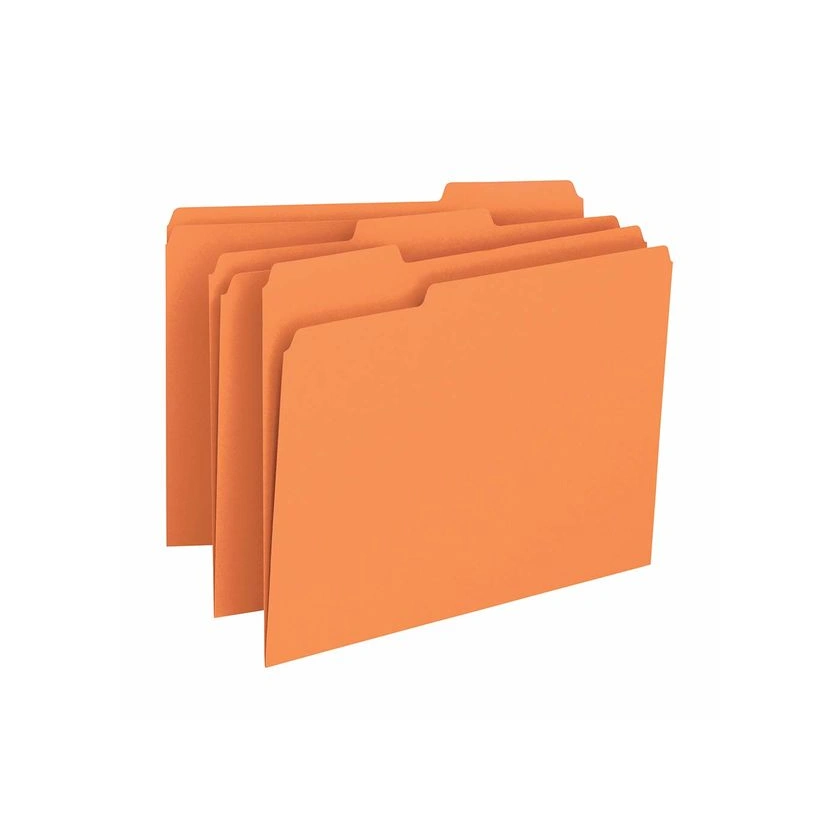 Carpeta de papel americano (Manila) naranja. Formato A4 (WL 09.21.1)