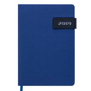 Tagebuch datiert 2019 WINDSOR, A5, 336 Seiten, blau