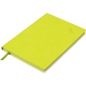 Cuaderno business TOUCH ME A5, 96 hojas, rayado, cubierta de cuero artificial, verde claro