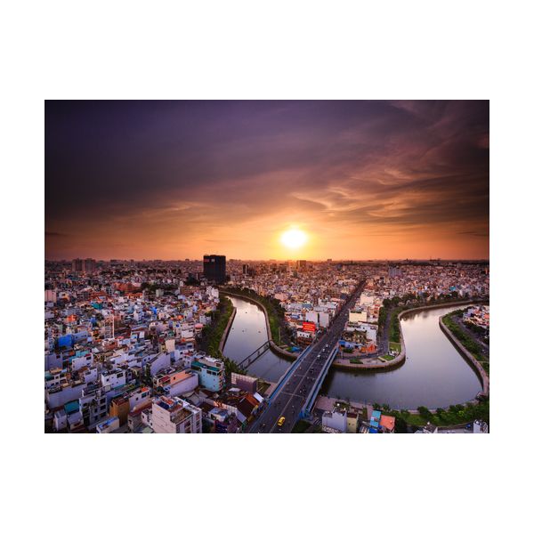 Obraz 400x300 mm „Miasto Ho Chi Minh”