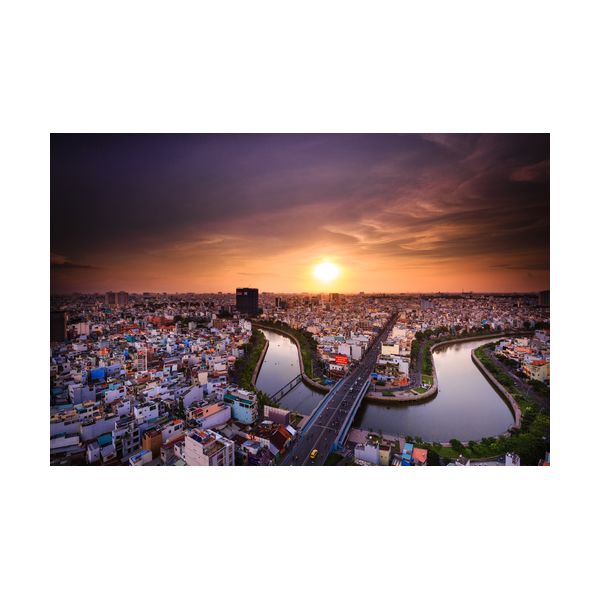 Gemälde 600x400 mm „Ho-Chi-Minh-Stadt“