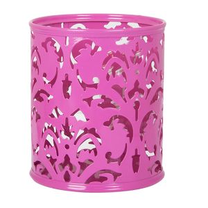 Подставка для ручек “BAROCCO” BUROMAX, металлическая, розовый