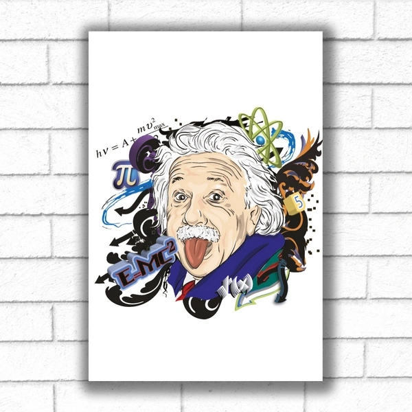 Gemälde „Albert Einstein“, 400x600 mm