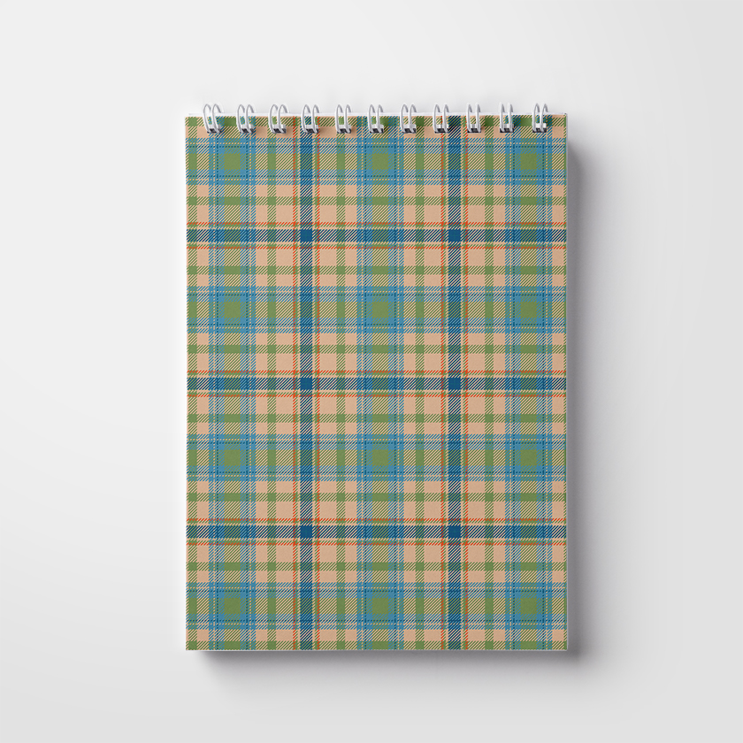 Notebook A5, 50 pages; on a spring. Men's pattern (WL 04.21-16-9-4)