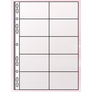 A4 file for 20 business cards, PVC