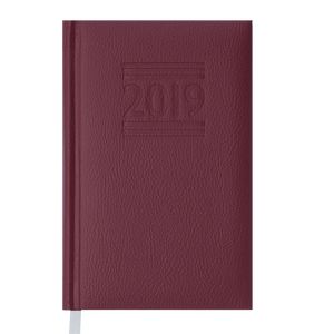 Ежедневник датированный 2019 BELCANTO, A6, 336 стр., бордовый