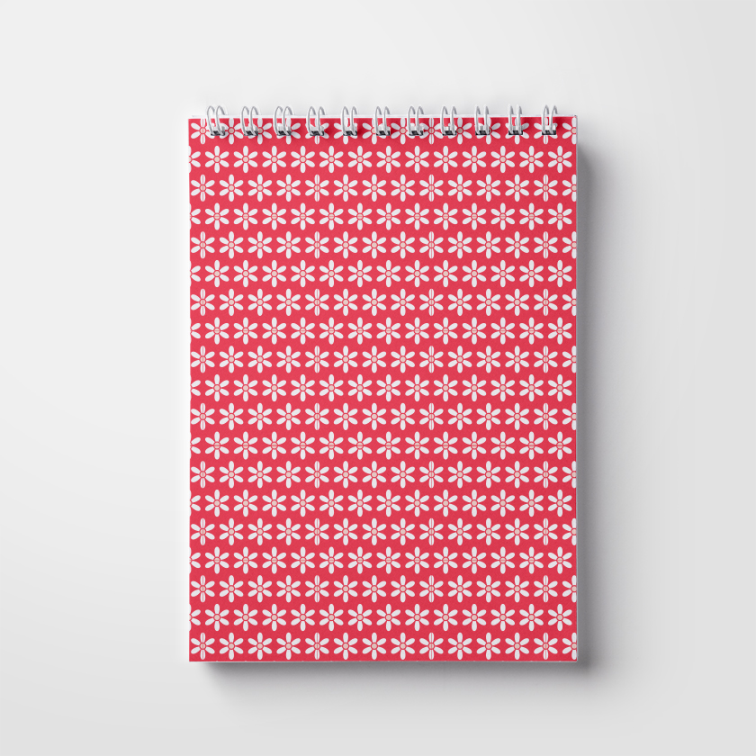 Notebook A5, 50 pages; on a spring. Women's pattern (WL 04.21-16-8-5)