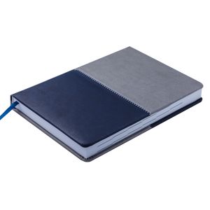 Ежедневник датированный 2019 QUATTRO, A5, 336 стр. синий + серый 17770
