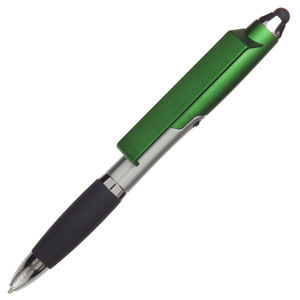 Ручка-стилус, зелений металік