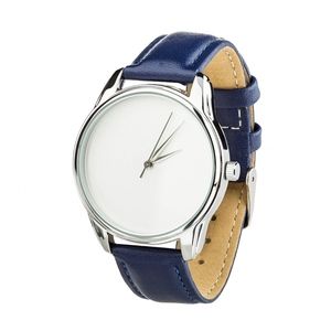 Uhr „Minimalism“ (Armband nachtblau, silber) + Zusatzarmband (4600167)