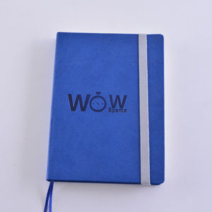 Tagebuch WOW-Time A5 aus Öko-Leder Blau
