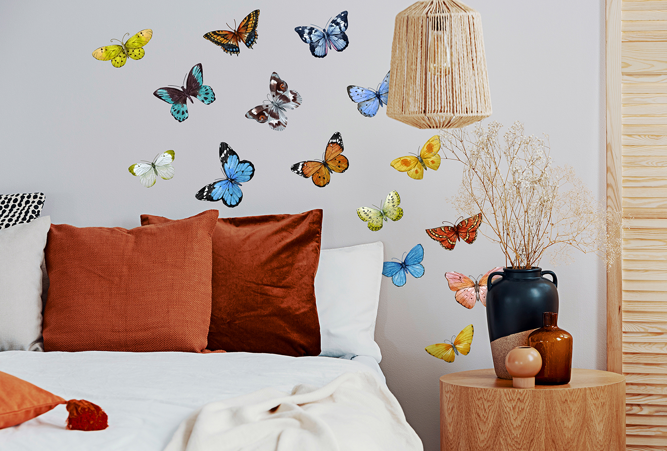 Pegatinas de pared. Acuarela de mariposas (TP150)