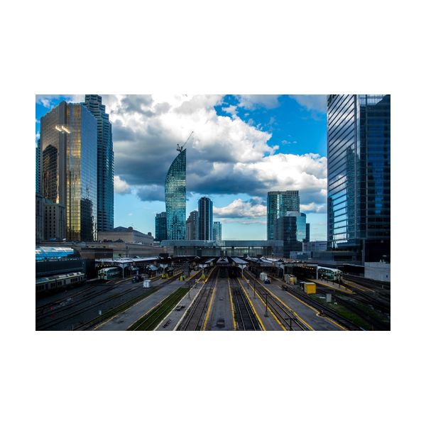 Gemälde 600x400 mm „Moderne Stadt“