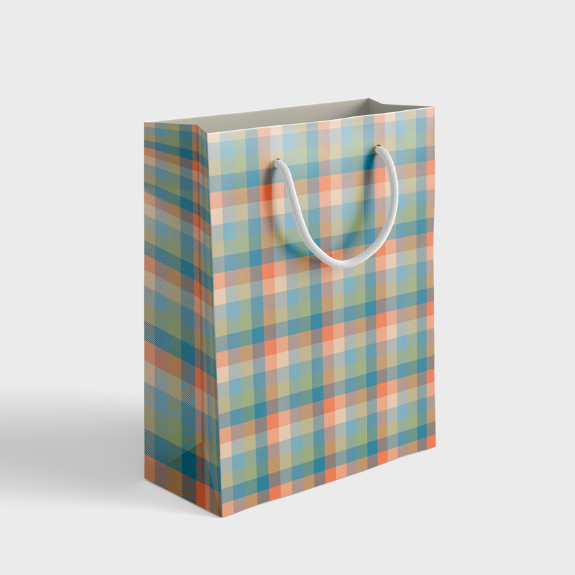 Gift bags. A4 (350×240×90) Men's pattern (WL 03.21-5-9-9)