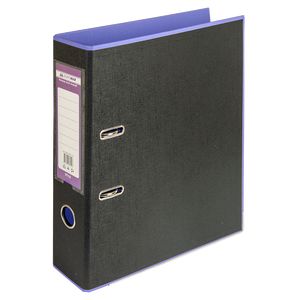 Регистратор BUROMAX, А4, 70 мм, PP, фиолетовый/черный
