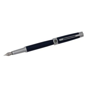 Ручка перова в подарунковому футлярі, синя 9629