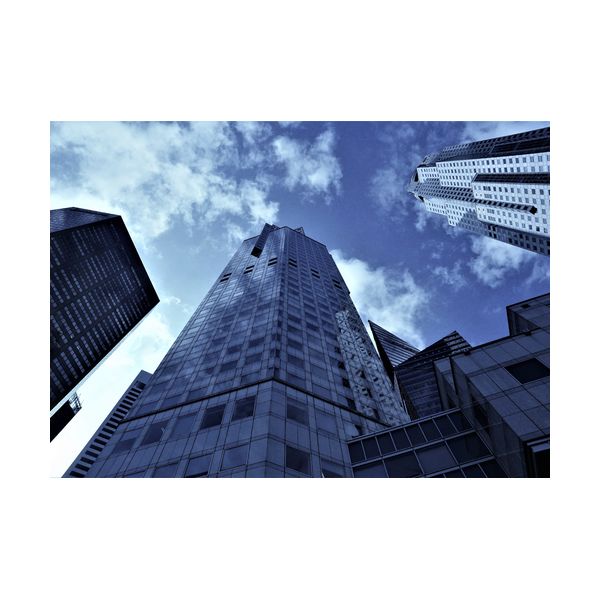Gemälde 700x500 mm „Wolkenkratzer“