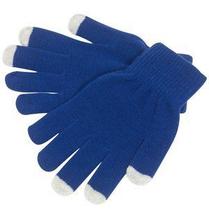 Tactile (touch) gloves CONTACT, blue