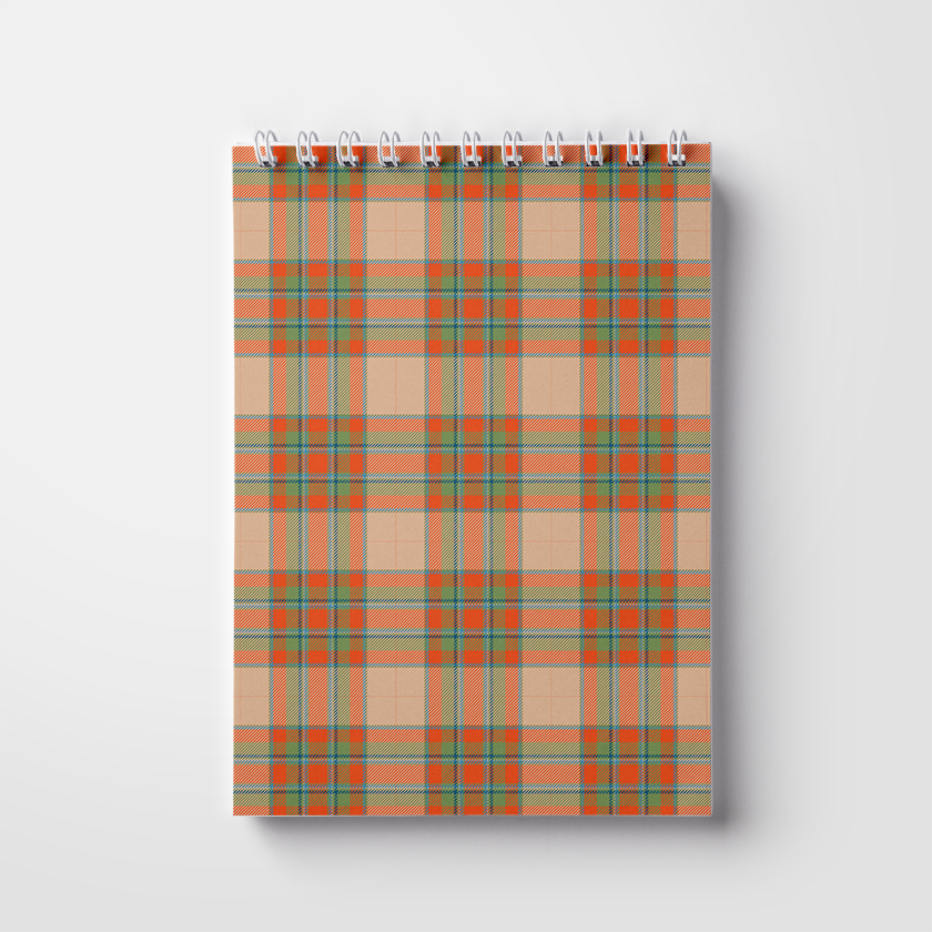Notebook A5, 50 pages; on a spring. Men's pattern (WL 04.21-16-9-1)