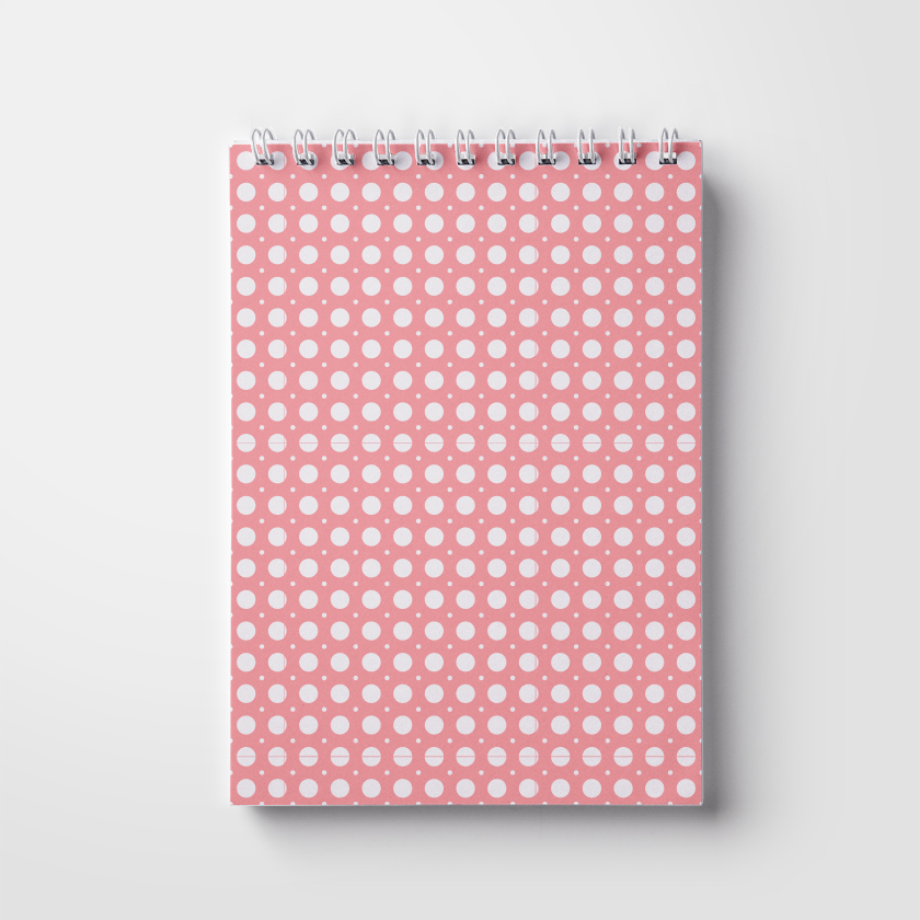 Notebook A5, 50 pages; on a spring. Women's pattern (WL 04.21-16-8-1)