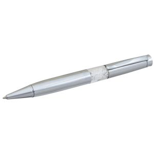 Kugelschreiber „Luxury“ mit Kristallen, Chrom, im Geschenketui