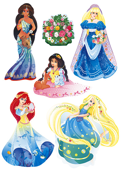 Wall stickers. Princesses (TP101)