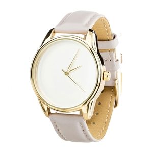 Uhr „Minimalism“ (helles Lavendel, goldenes Armband) + zusätzliches Armband (4600274)